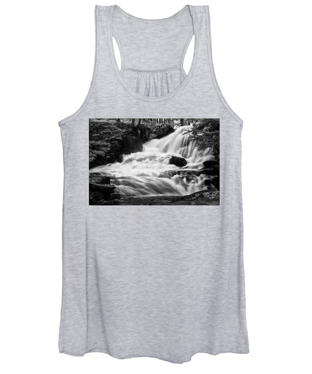 Courmayeur Women's Tank Top featuring the photograph French Alps Stream by Jon Glaser