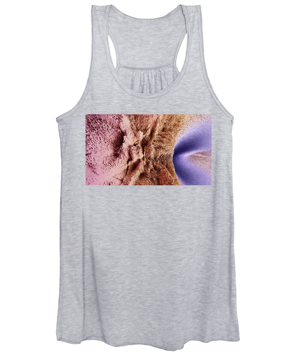 Artificial Intelligence Women's Tank Top featuring the digital art From above by Javier Ideami