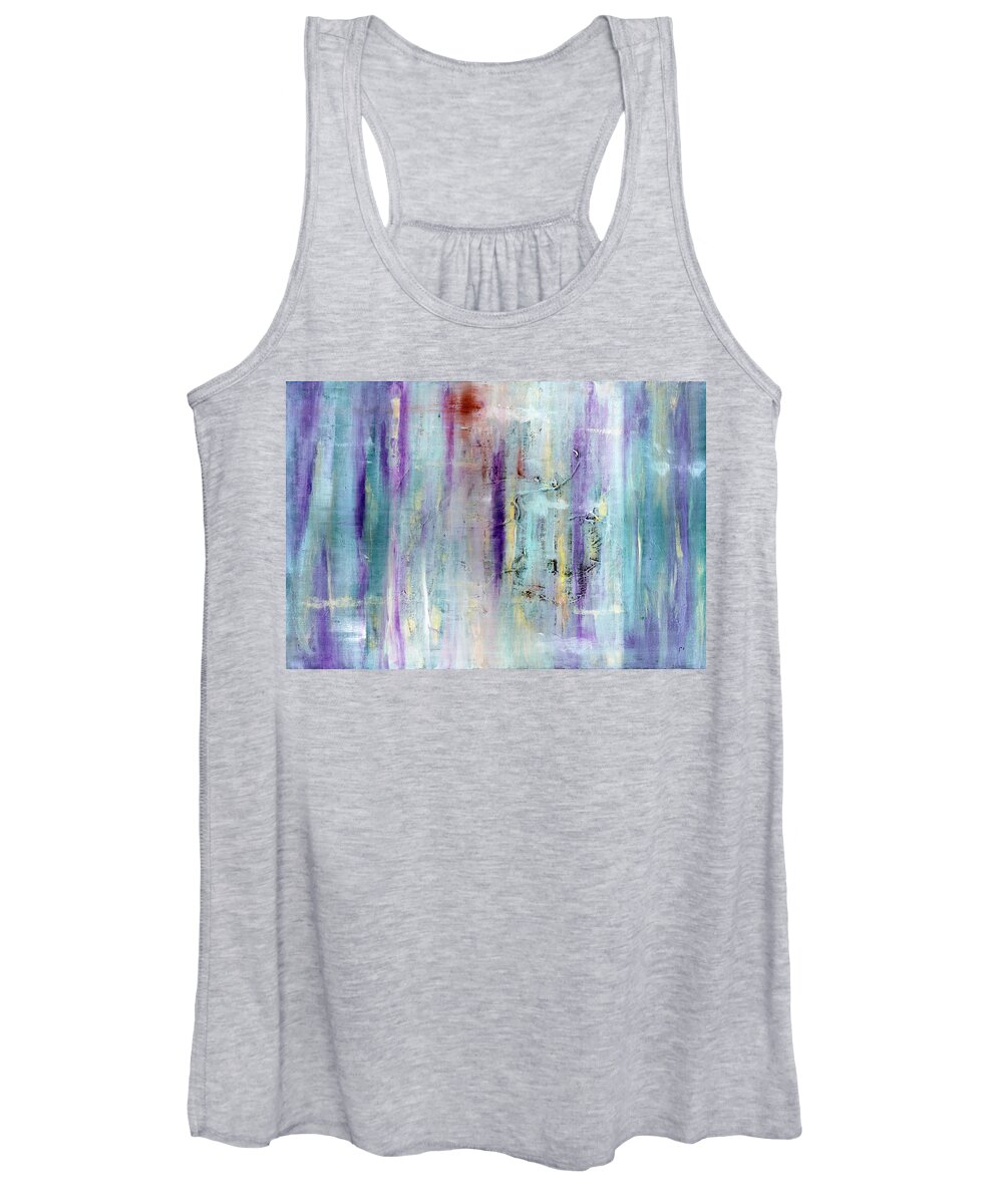 Gamma75 Women's Tank Top featuring the painting Gamma #75 by Sensory Art House