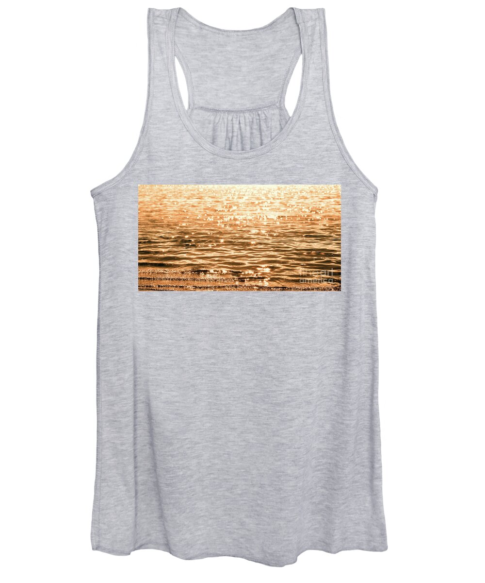 Golden Reflections Women's Tank Top featuring the photograph Golden Reflections by Michael Rock