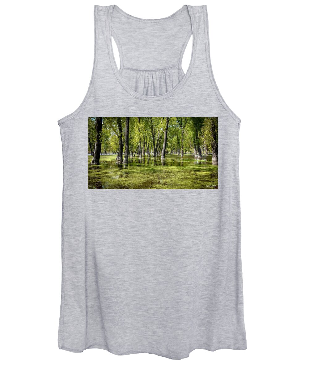 Green Women's Tank Top featuring the photograph Greenville by Phil S Addis