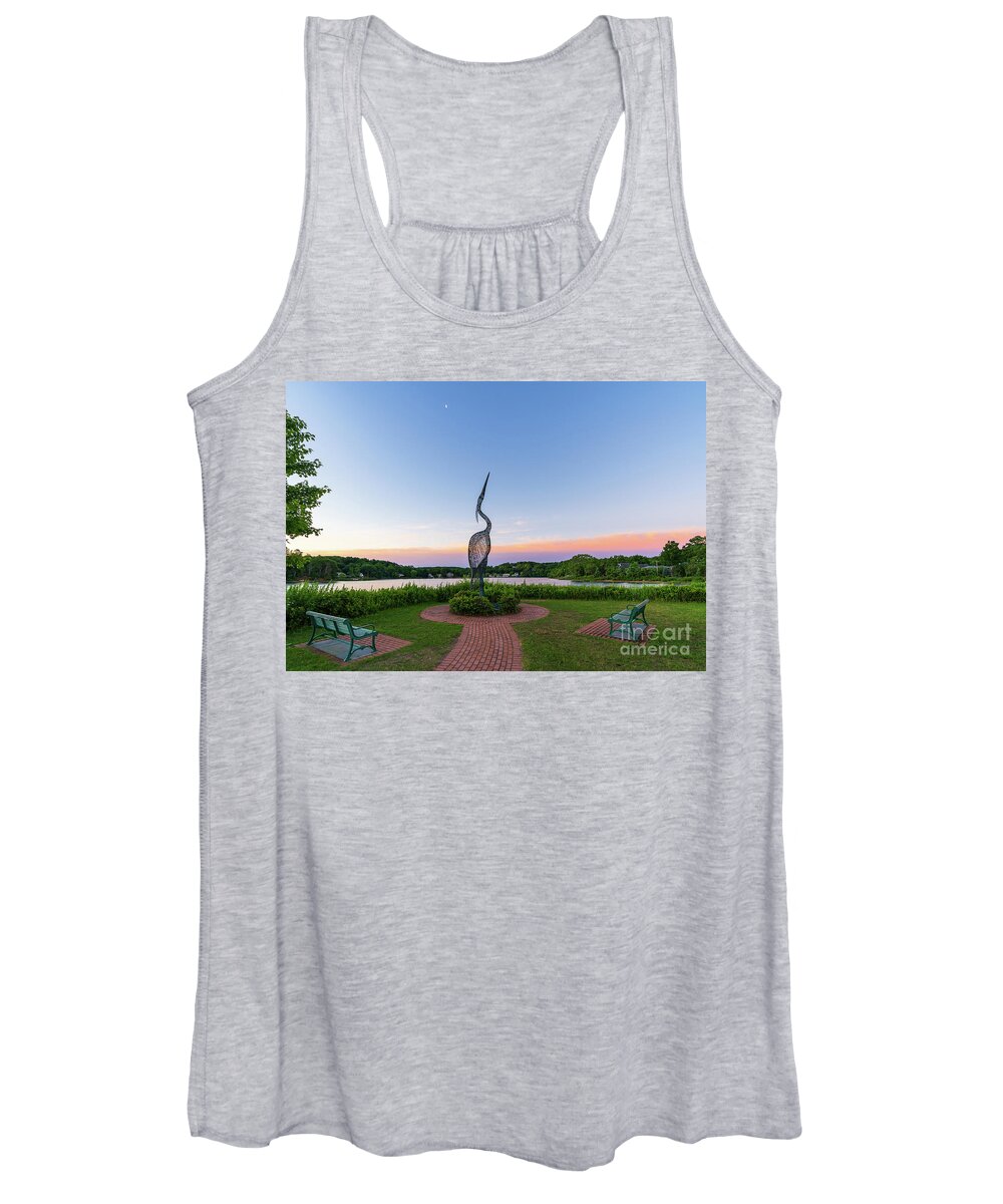 Centerport Women's Tank Top featuring the photograph Heron Park by Sean Mills