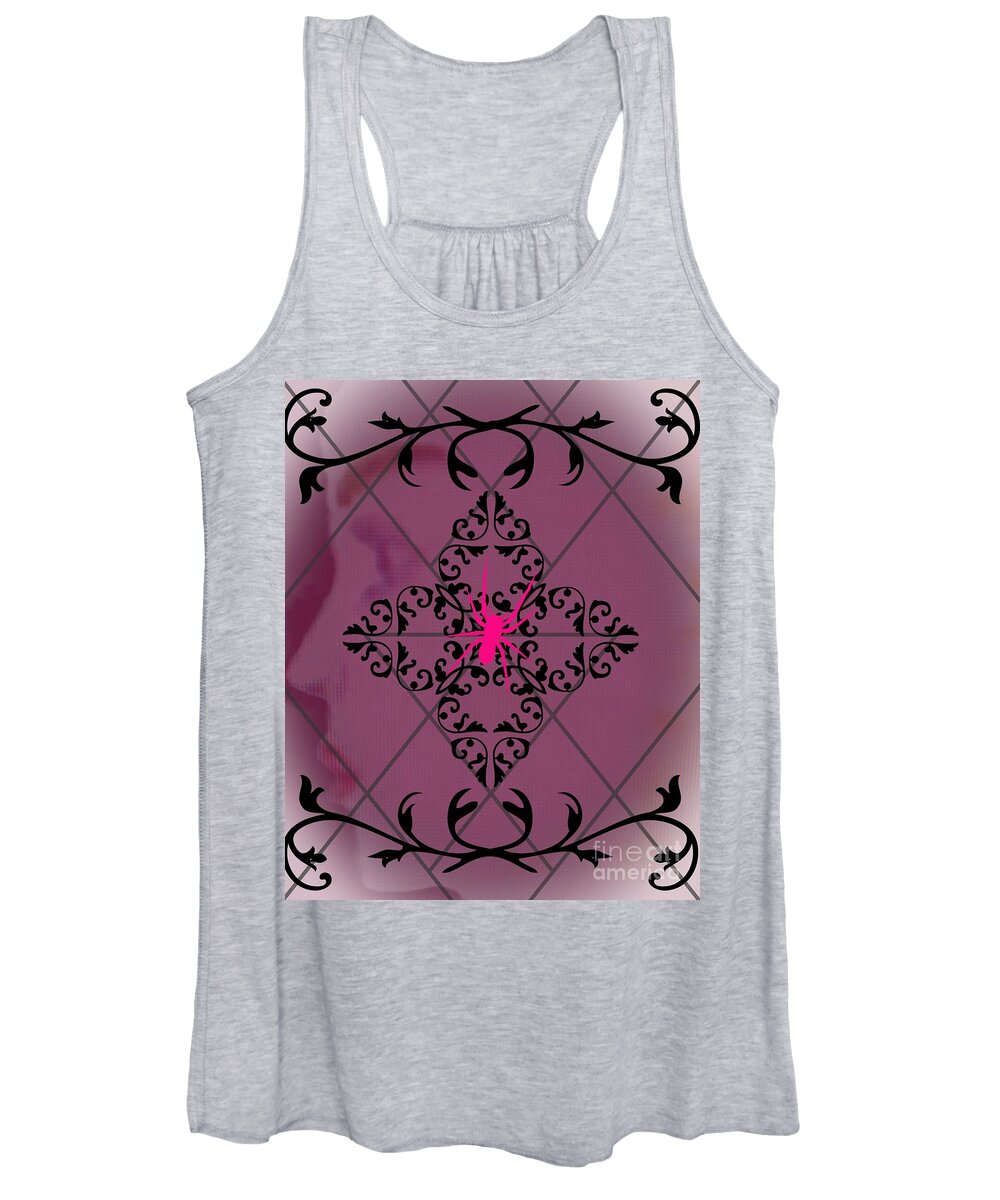 Implications Women's Tank Top featuring the mixed media Implications by Diamante Lavendar