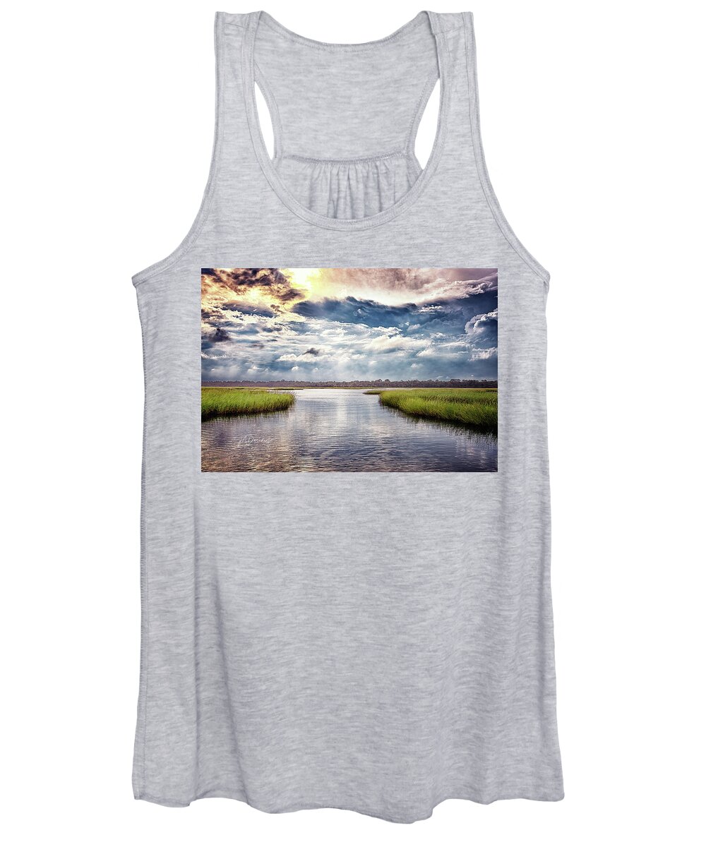 Water Women's Tank Top featuring the photograph Intracoastal Storm by Joseph Desiderio