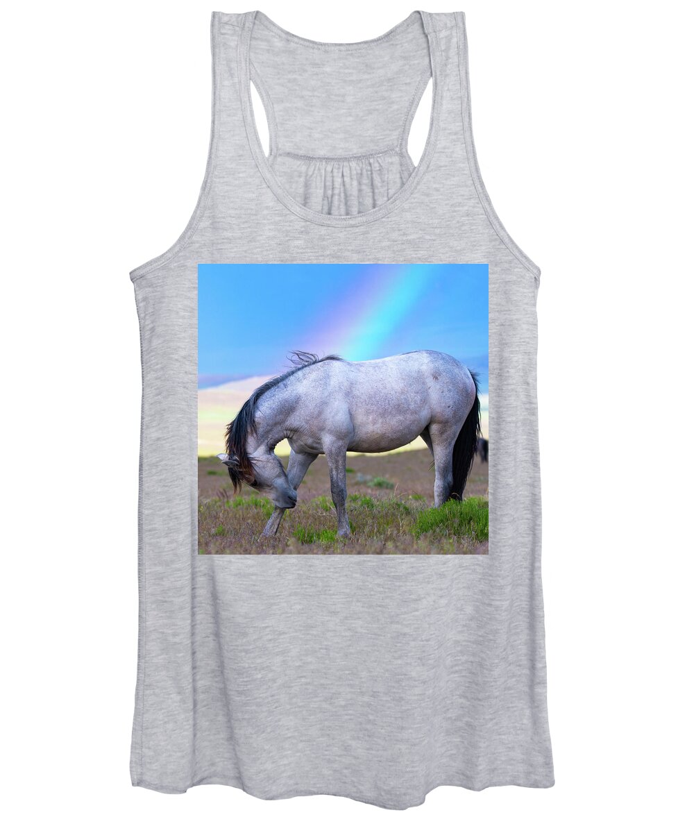 Wild Horse Women's Tank Top featuring the photograph Irrefutable Proof by Mary Hone