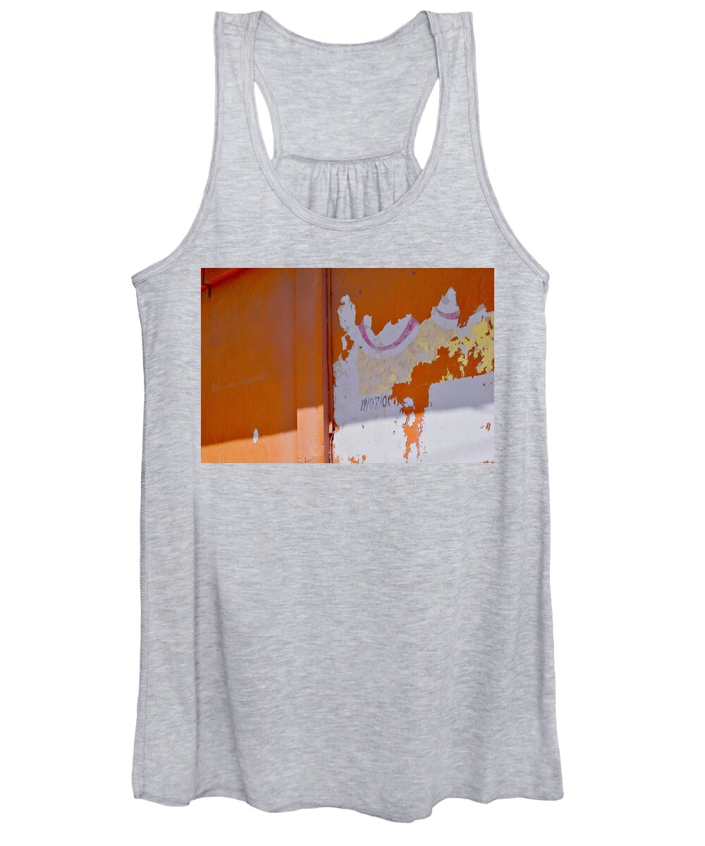 Chipping Paint Women's Tank Top featuring the photograph July 19 2000 by Debra Grace Addison