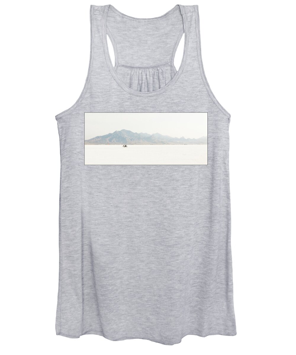 Bonneville Women's Tank Top featuring the photograph Keep Pushing by Andy Romanoff