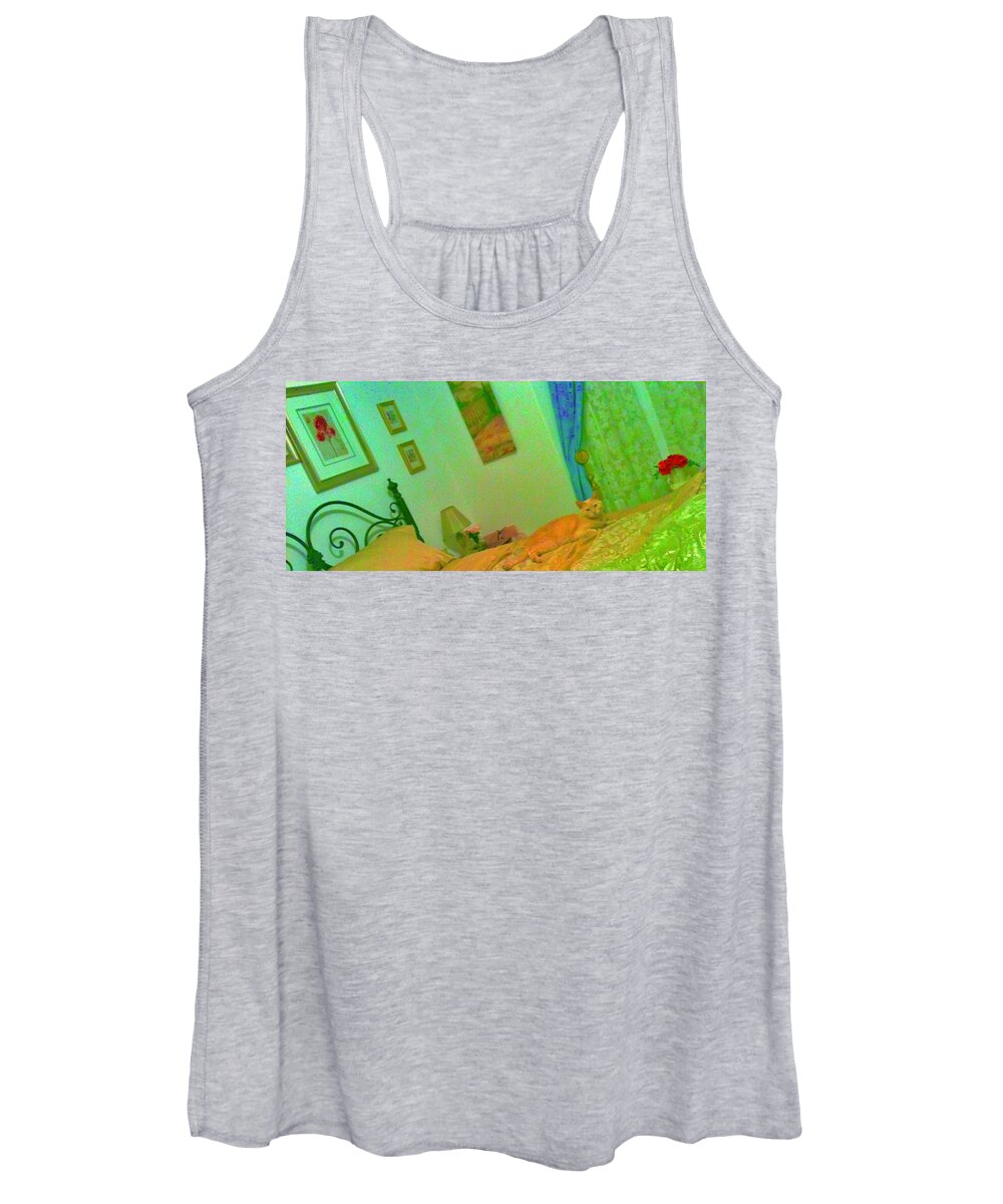 Photo Stream Women's Tank Top featuring the photograph King of the Jungle by Debra Grace Addison