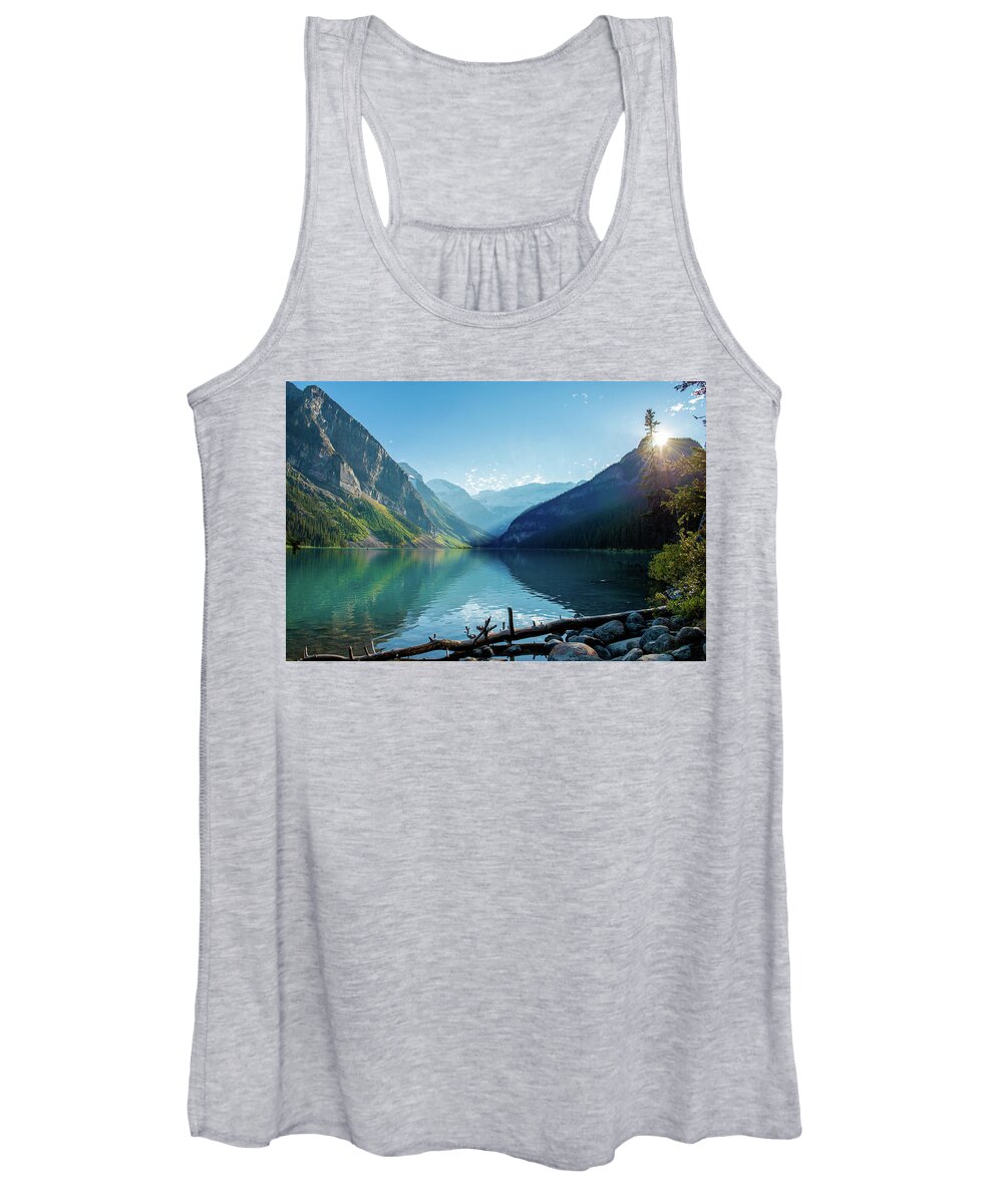 Lake Louise Women's Tank Top featuring the photograph Lake Louise by Aileen Savage