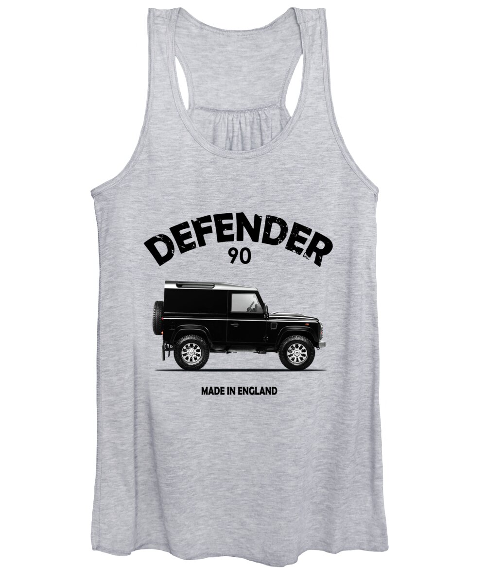 Land Rover Defender 90 Women's Tank Top featuring the photograph Land Rover Defender 90 by Mark Rogan