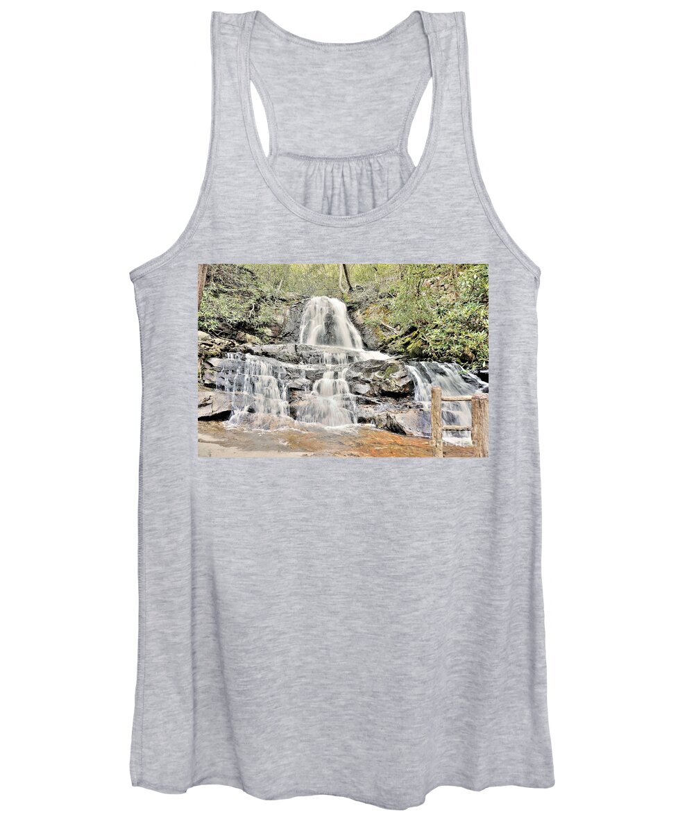Waterfalls Women's Tank Top featuring the photograph Laurel Falls by Merle Grenz