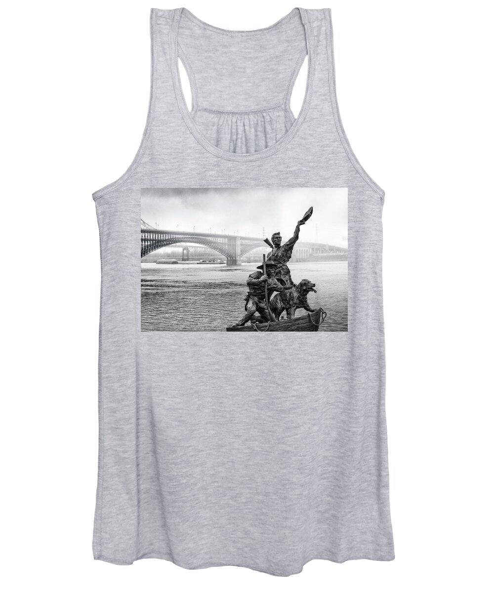 Lewis And Clark Women's Tank Top featuring the photograph Lewis and Clark by Randall Allen