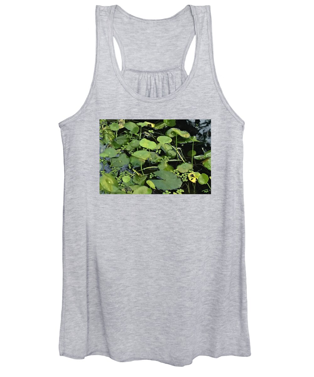 Lily Pads Women's Tank Top featuring the photograph Lily Pads by Tom Johnson