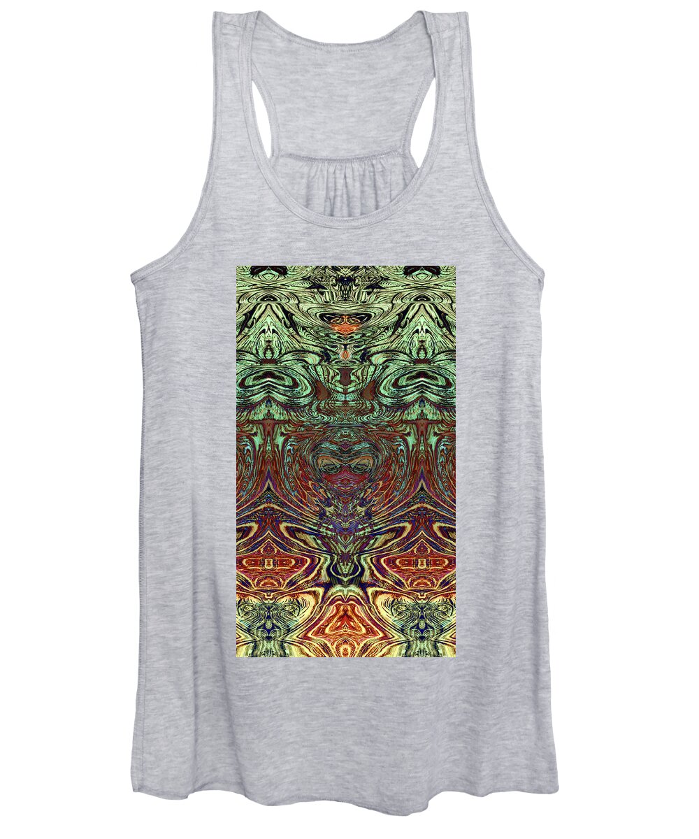 Liquid Women's Tank Top featuring the painting Liquid Cloth 2 by Jeremy Robinson