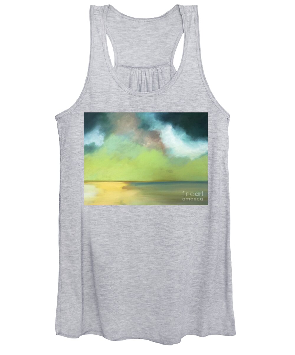 Landscape Women's Tank Top featuring the painting Low Tide by Michelle Abrams