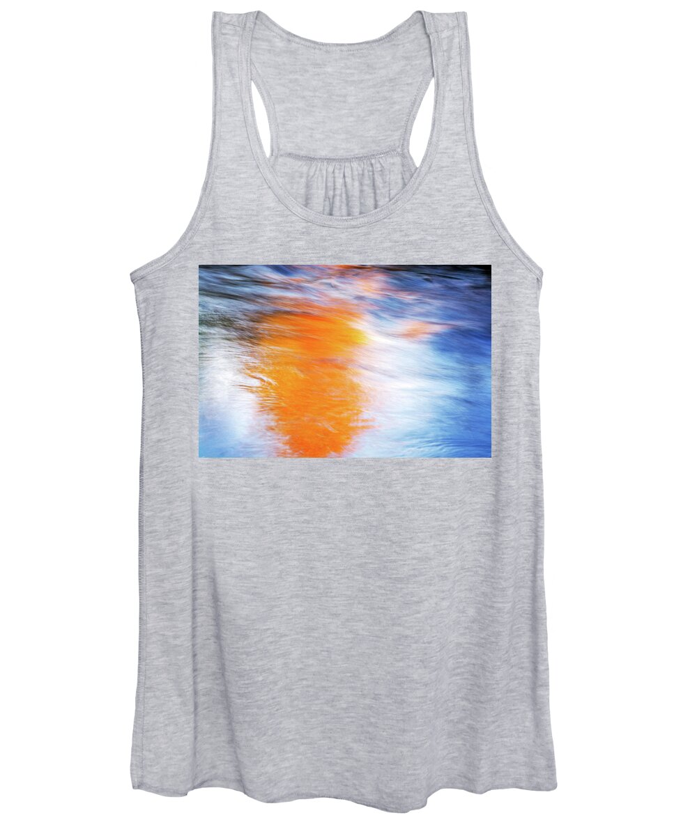 Maple Tree Women's Tank Top featuring the photograph Maple Reflection Fall by Michael Hubley