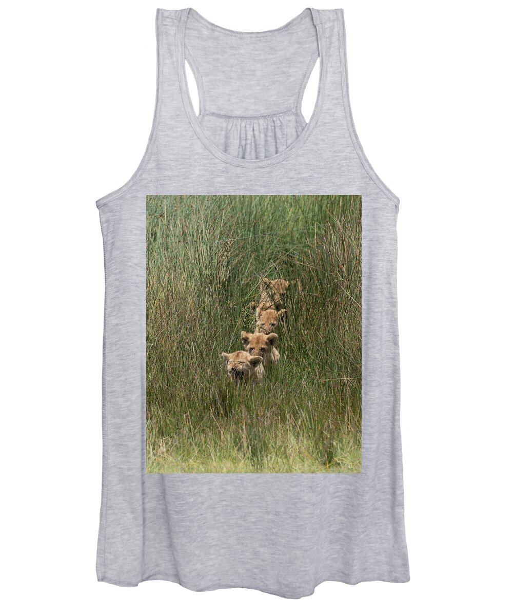 Africa Women's Tank Top featuring the photograph Follow the Leader by Patrick Nowotny
