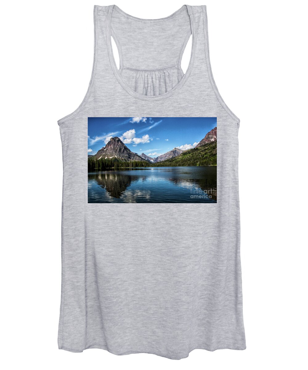 Mountains Women's Tank Top featuring the photograph Mountains at Two Medicine by Kathy McClure