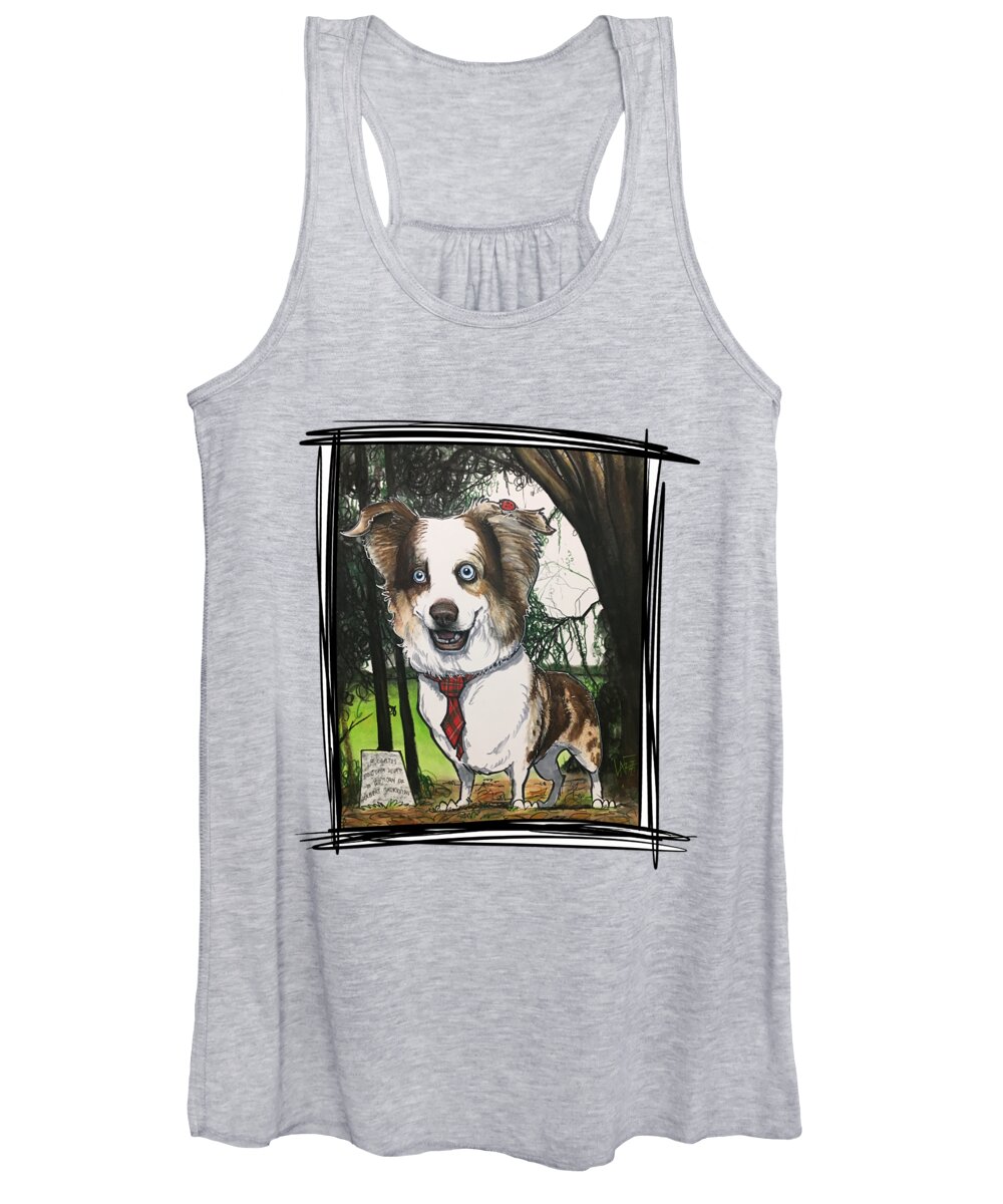 Muehlenweg Women's Tank Top featuring the drawing Muehlenweg 5033 by Canine Caricatures By John LaFree