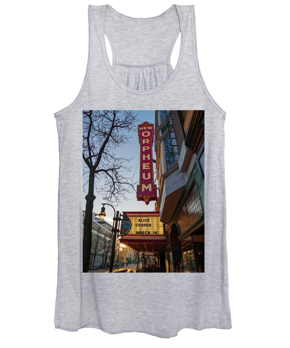 Alice Cooper Women's Tank Top featuring the photograph Orpheum Theater Madison, Alice Cooper Headlining by Todd Bannor