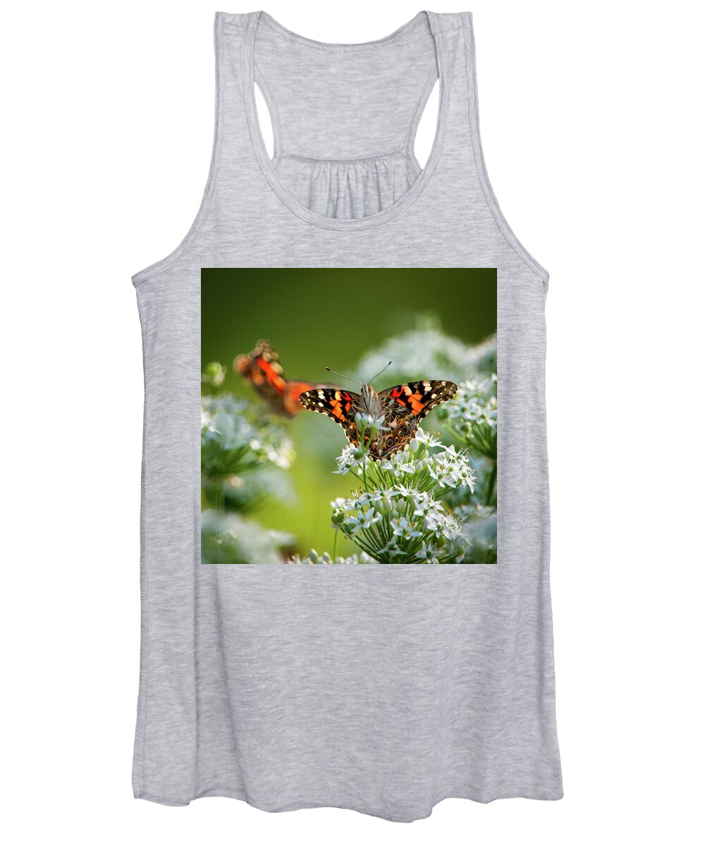 Painted Lady Women's Tank Top featuring the photograph Painted Ladies by Jeff Phillippi