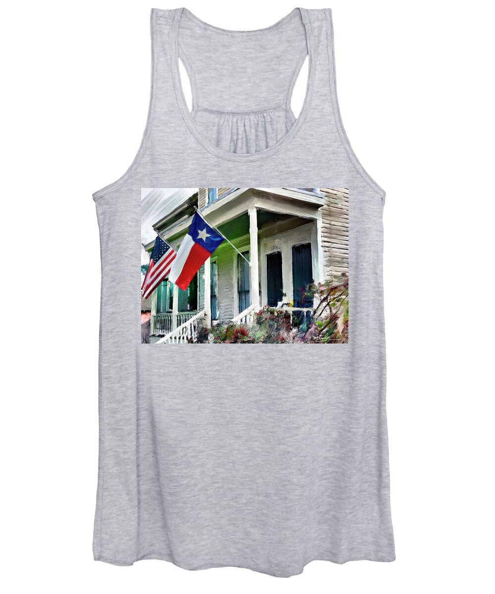 Patriotic Women's Tank Top featuring the photograph Patriotic Residence by GW Mireles