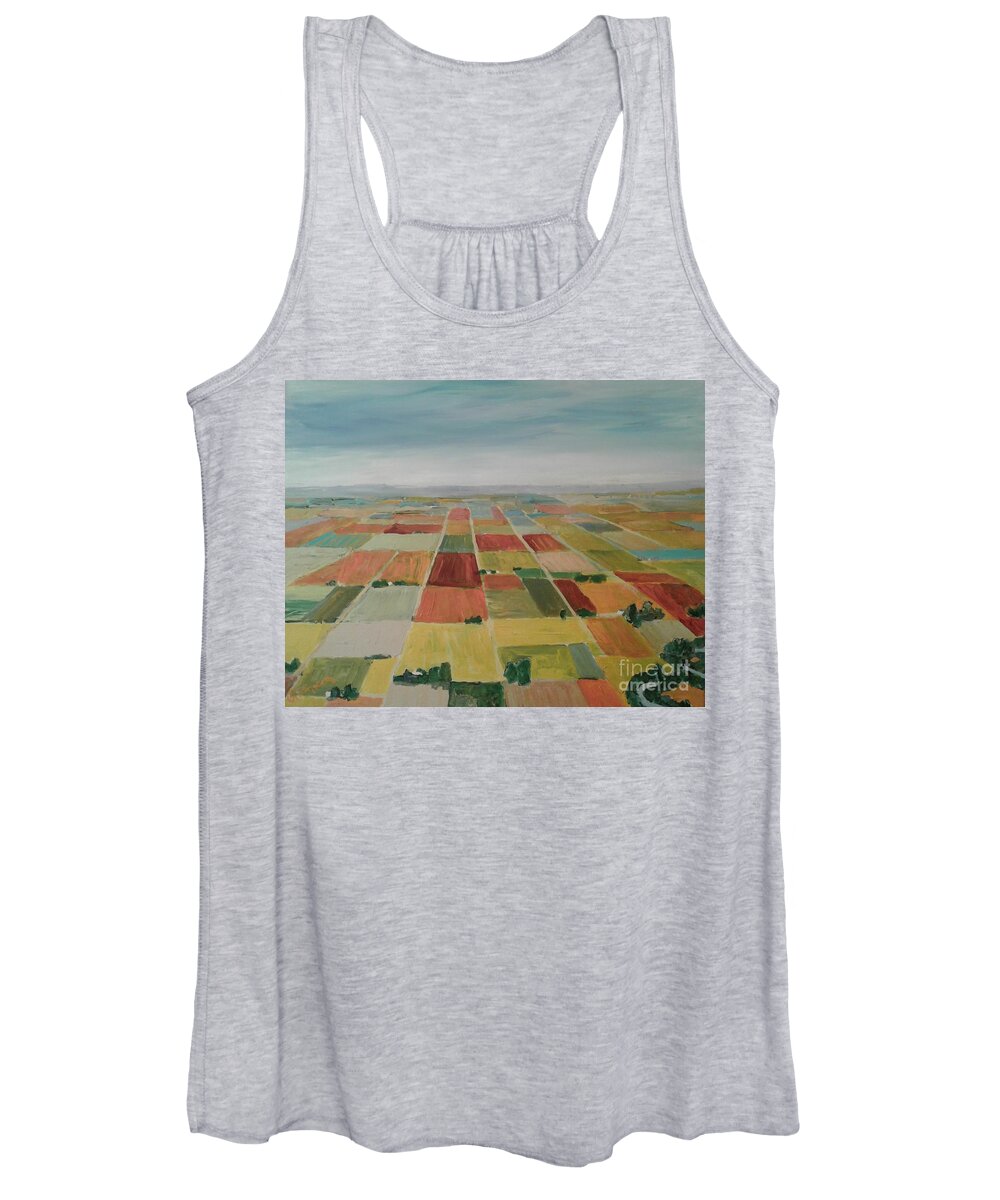 Plains Women's Tank Top featuring the painting Plains by Rodger Ellingson