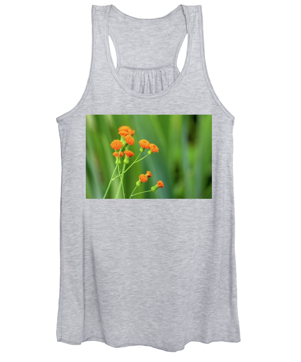 Summer Women's Tank Top featuring the photograph Pop of Orange by Mary Anne Delgado