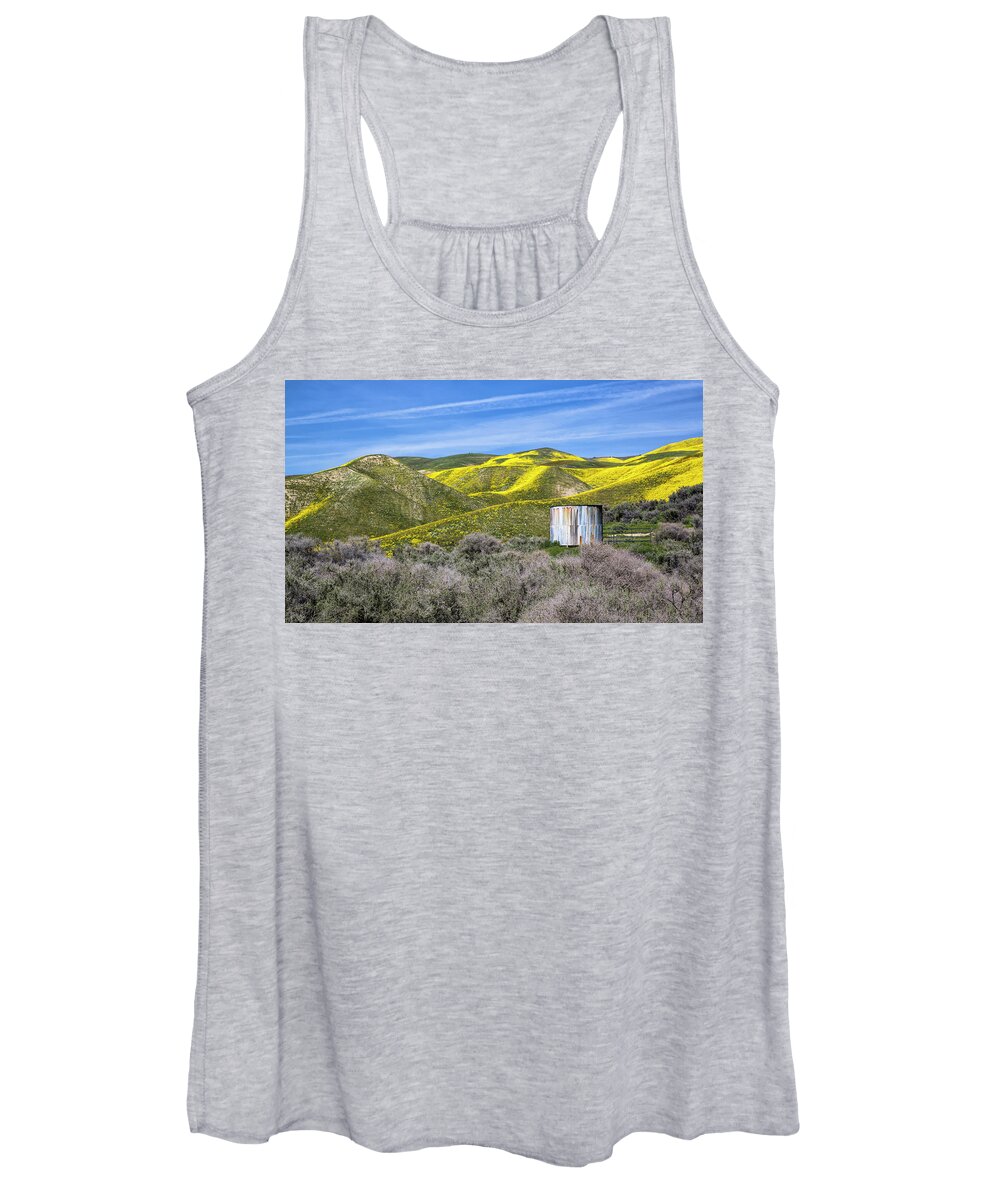 California Women's Tank Top featuring the photograph Pretty in Patina by Cheryl Strahl
