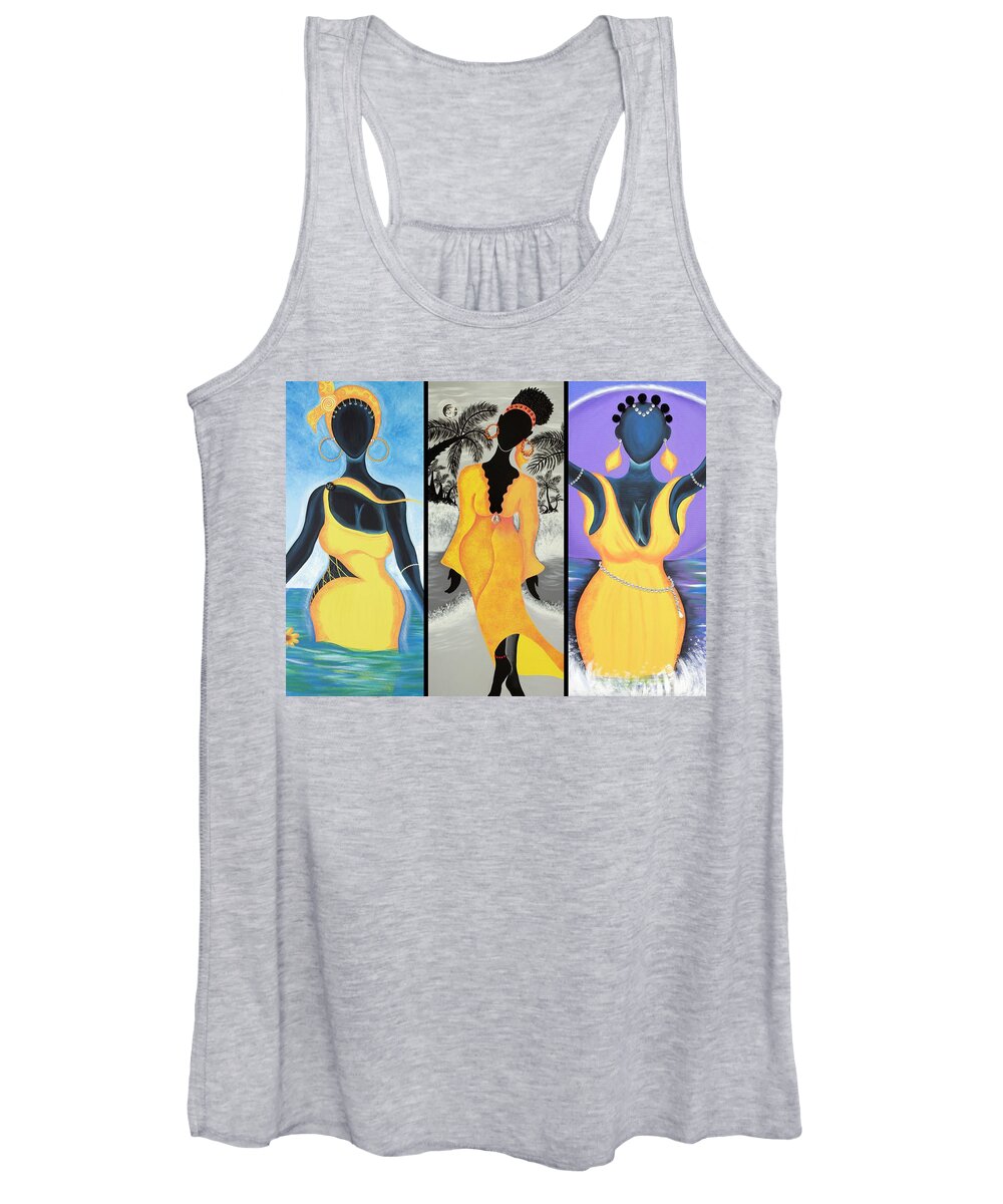 Sabree Women's Tank Top featuring the painting Prosperity Edition by Patricia Sabreee