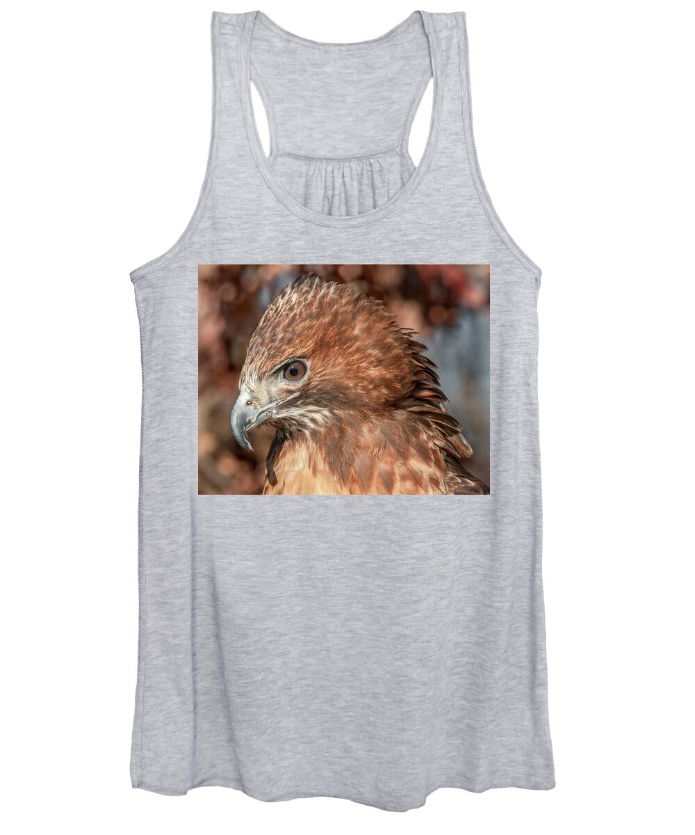 Red Tailed Hawk Women's Tank Top featuring the photograph Red Tailed Hawk by Minnie Gallman