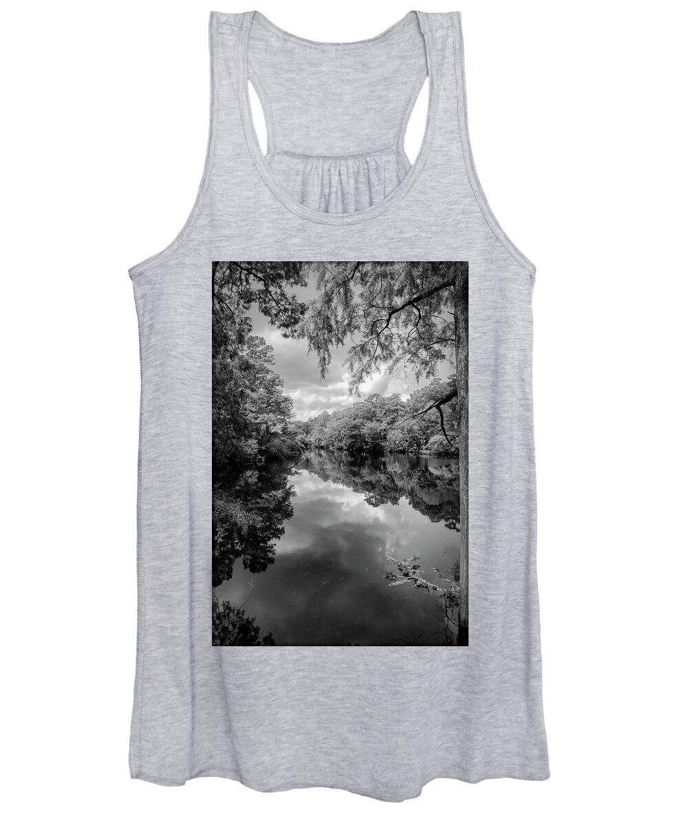 Water Women's Tank Top featuring the photograph Reflections Of Nature by Elaine Malott