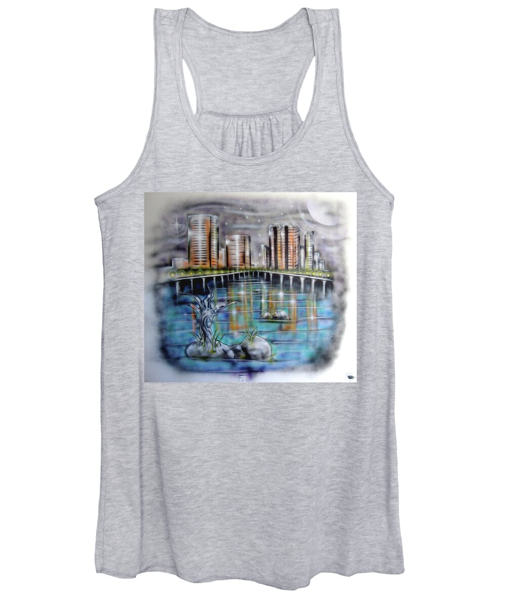 Richmond Women's Tank Top featuring the painting Richmond Va by Leigh Odom