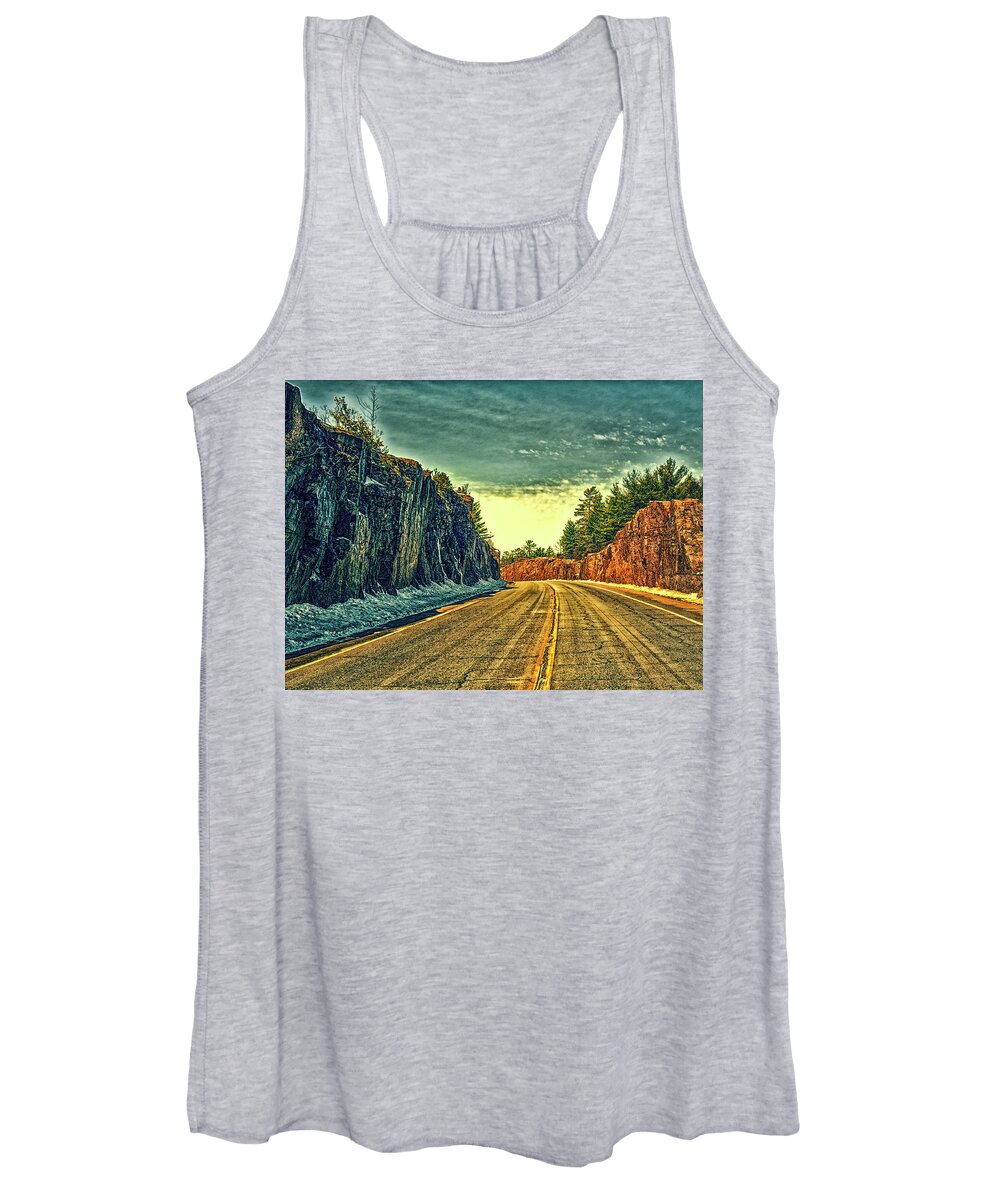 Ontario. Women's Tank Top featuring the photograph Rocky Canyon Way by James Canning