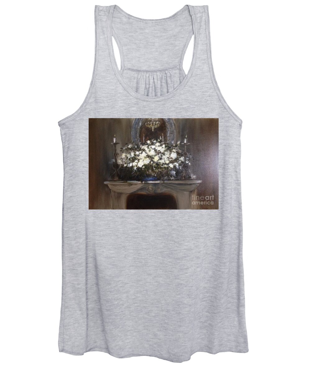 Romantic Women's Tank Top featuring the painting Romantic Mantlepeace by Lizzy Forrester