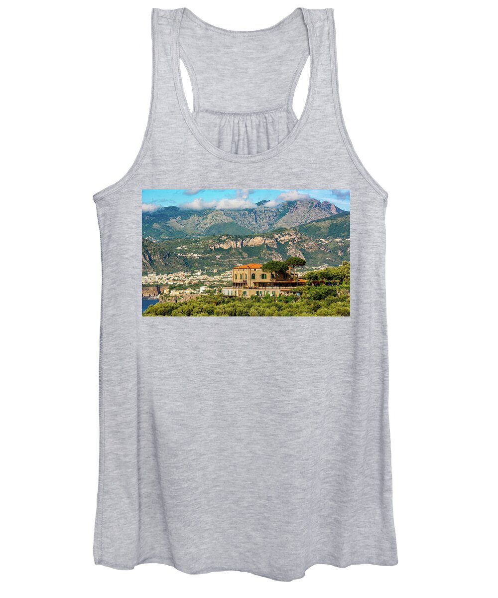 Bay Of Naples Women's Tank Top featuring the photograph Romantic Sorrento by Marcy Wielfaert