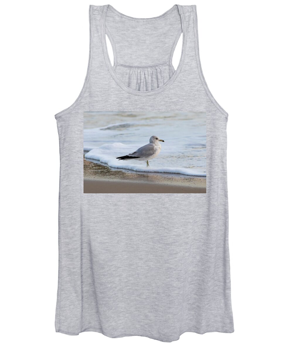 Surf Women's Tank Top featuring the photograph Seafoam by Donna Twiford