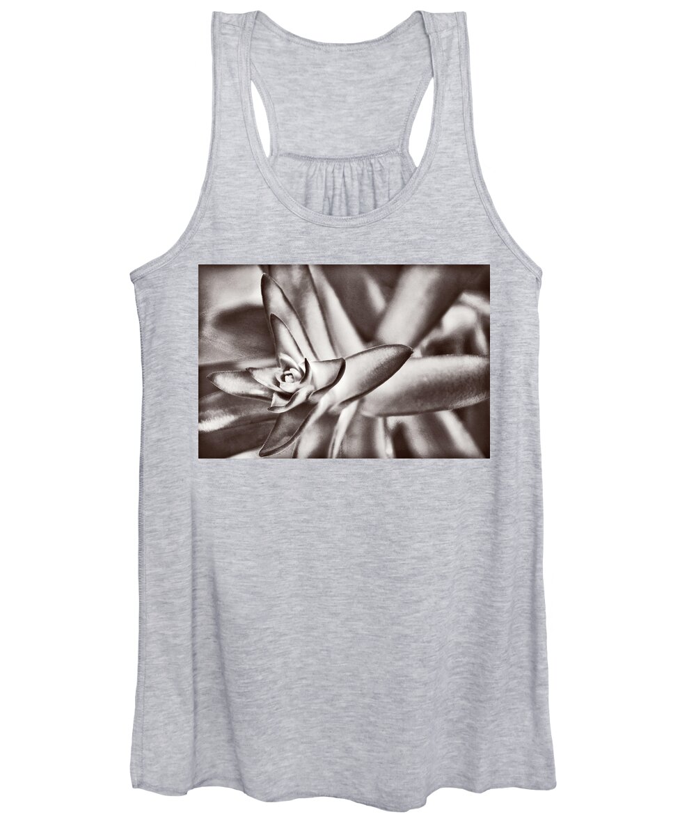 Succulent Women's Tank Top featuring the photograph Sensual Succulent II by Leda Robertson