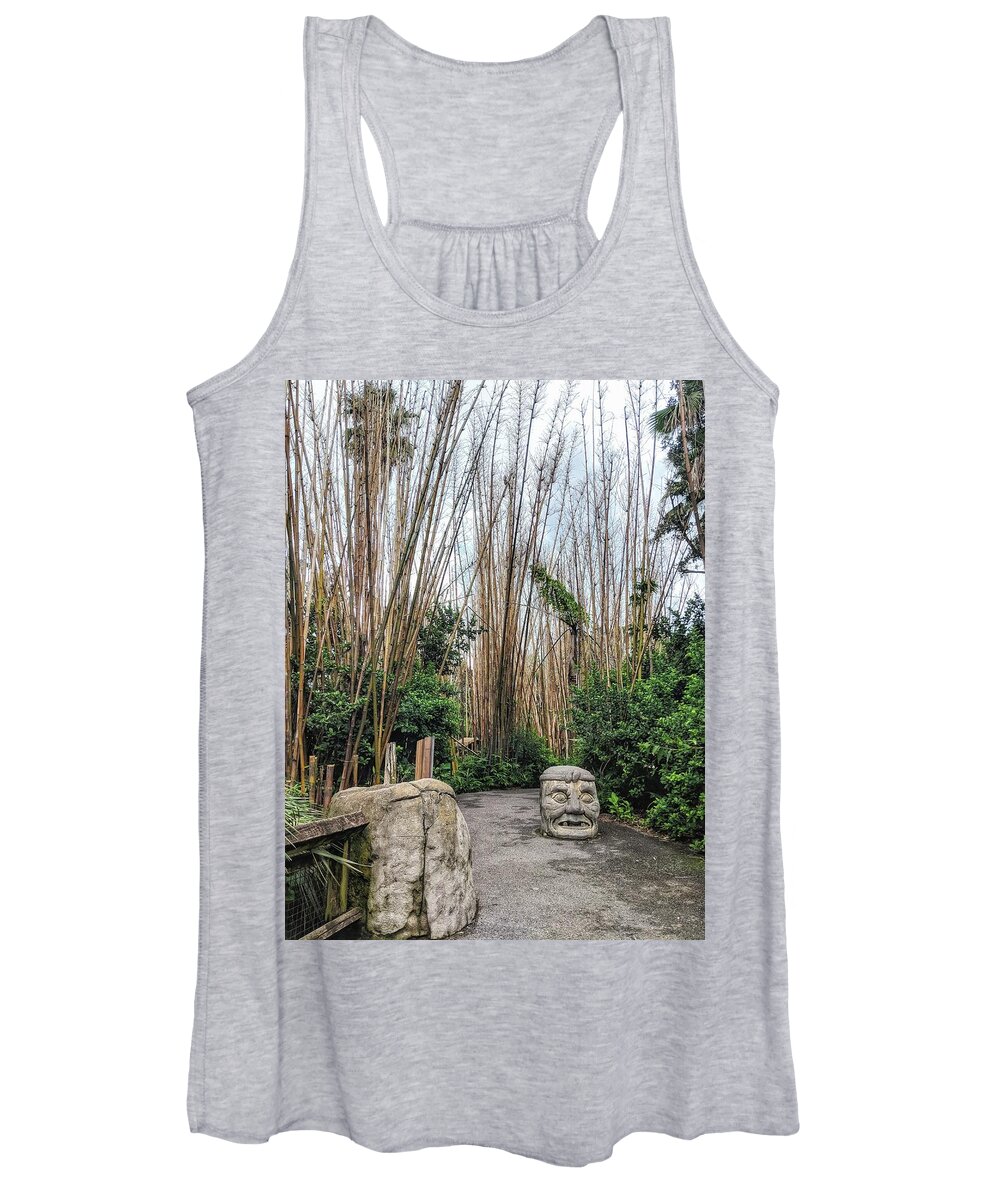 Walkway Women's Tank Top featuring the photograph Serenity Path by Portia Olaughlin