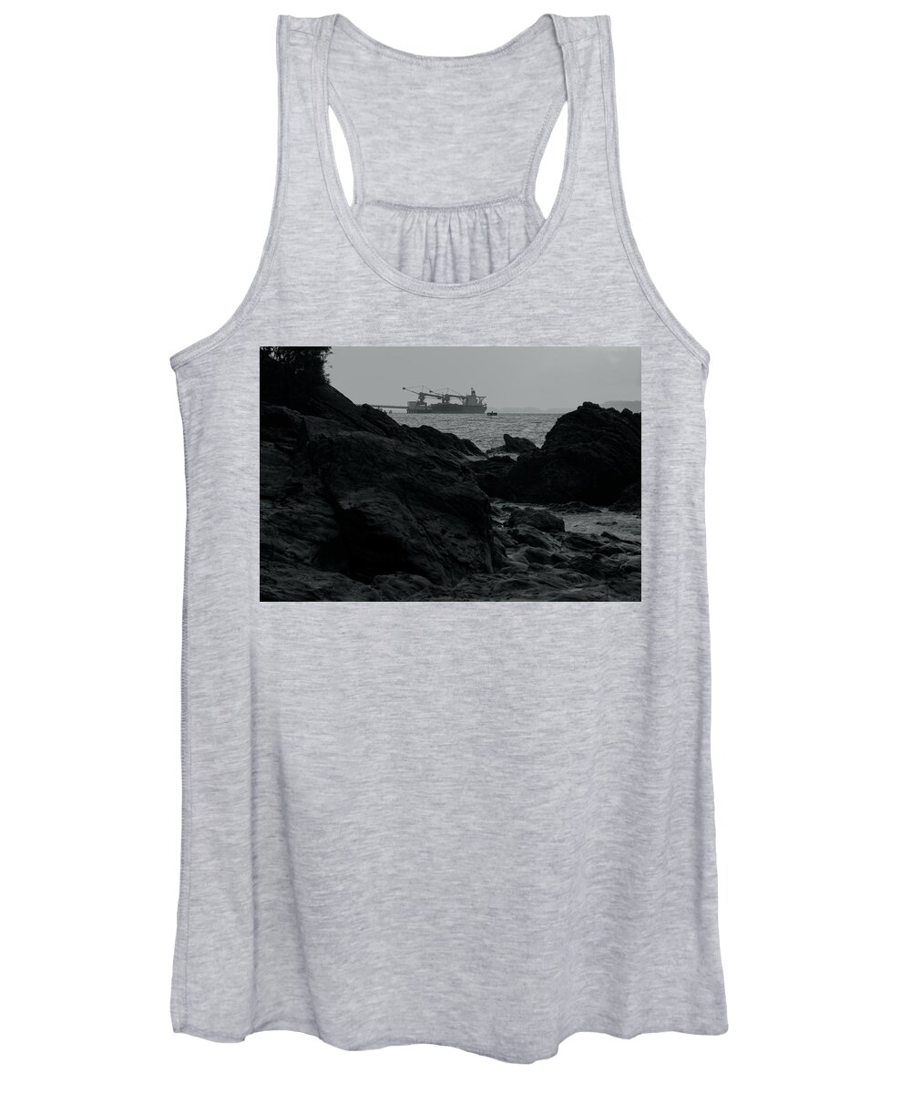 Ship Women's Tank Top featuring the photograph Ship in the water by Eric Hafner