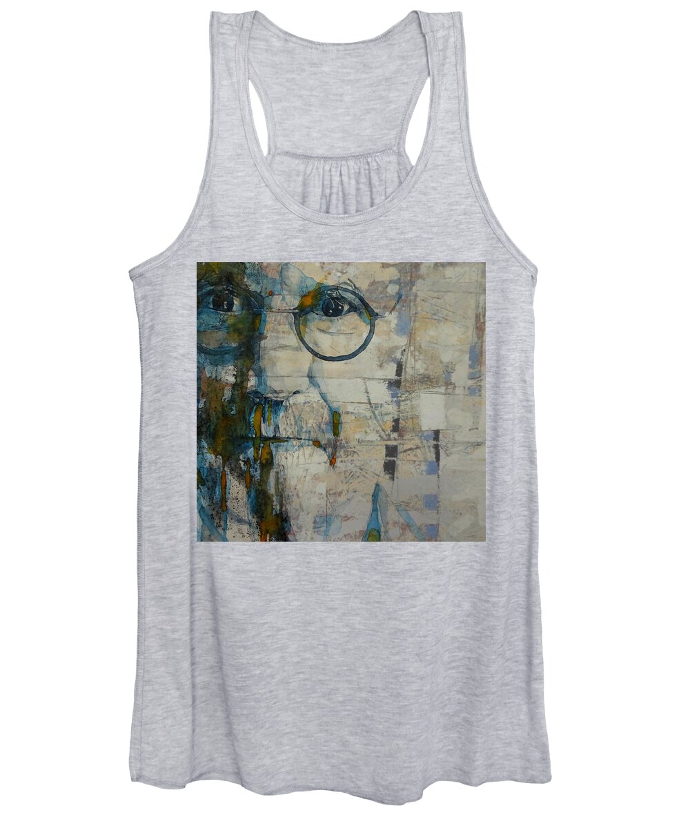 Billy Connolly Women's Tank Top featuring the mixed media Sir Billy Connolly by Paul Lovering