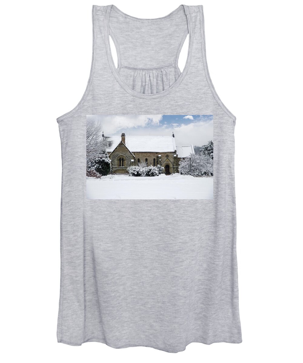Spring Grove Women's Tank Top featuring the photograph Spring Grove Chapel by Ed Taylor