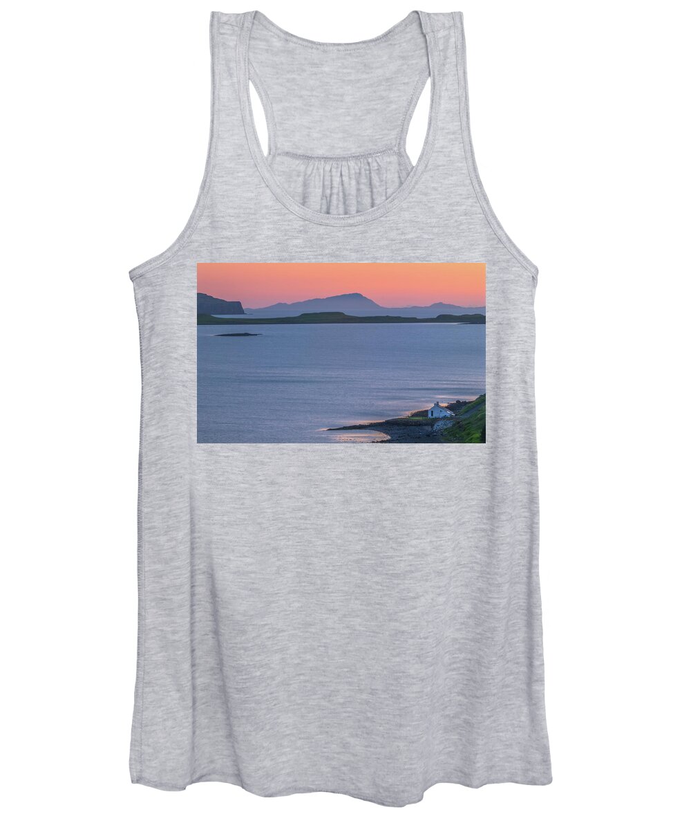 Britain Women's Tank Top featuring the photograph Sunset at Stein, Waternish, Isle of Skye by David Ross