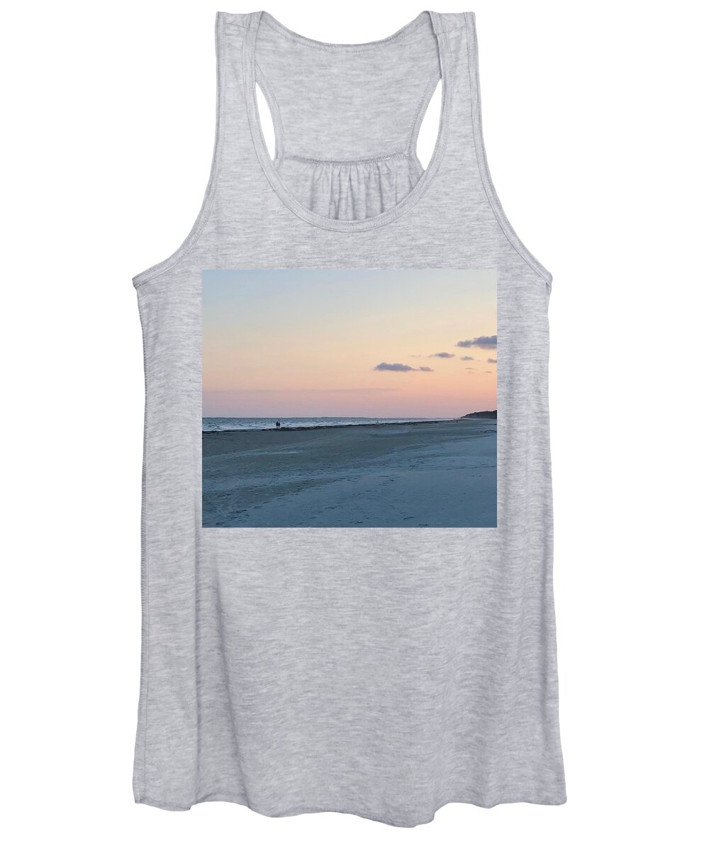 Sunset Women's Tank Top featuring the photograph Sunset in Sea Pines by Dennis Schmidt