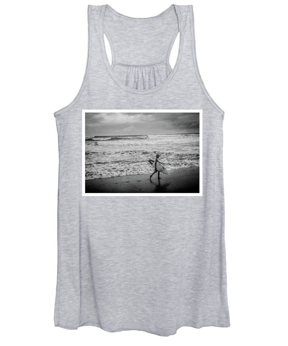Surfer Women's Tank Top featuring the photograph Surfer Boy by Tito Slack