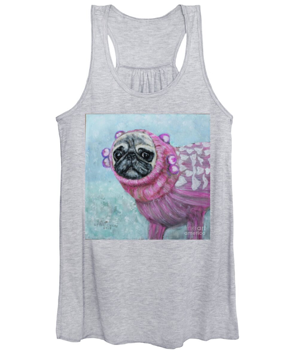 Animal Women's Tank Top featuring the painting Sweetheart by Lyric Lucas
