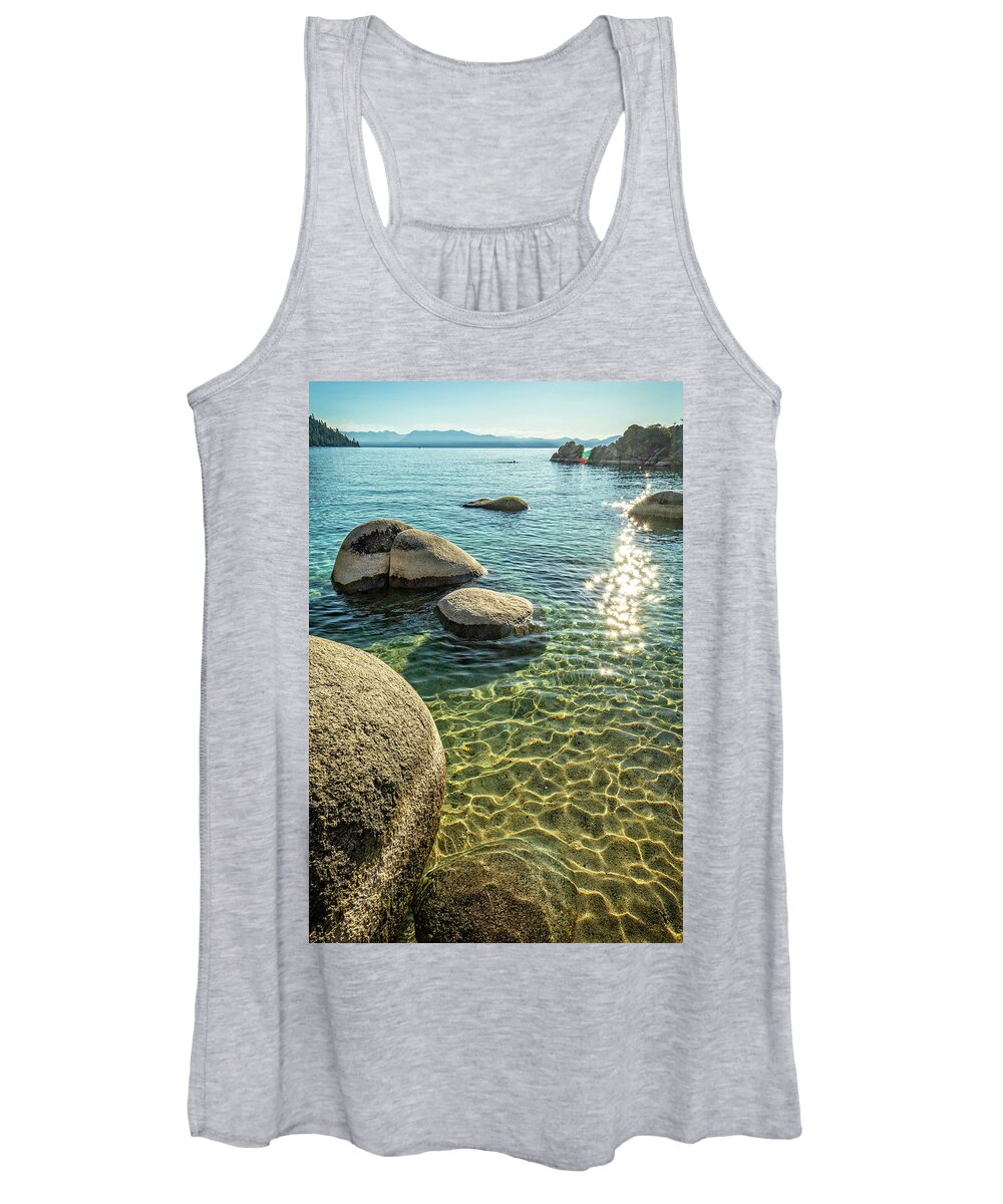 Landscape Women's Tank Top featuring the photograph Tahoe Blues 16 by Ryan Weddle