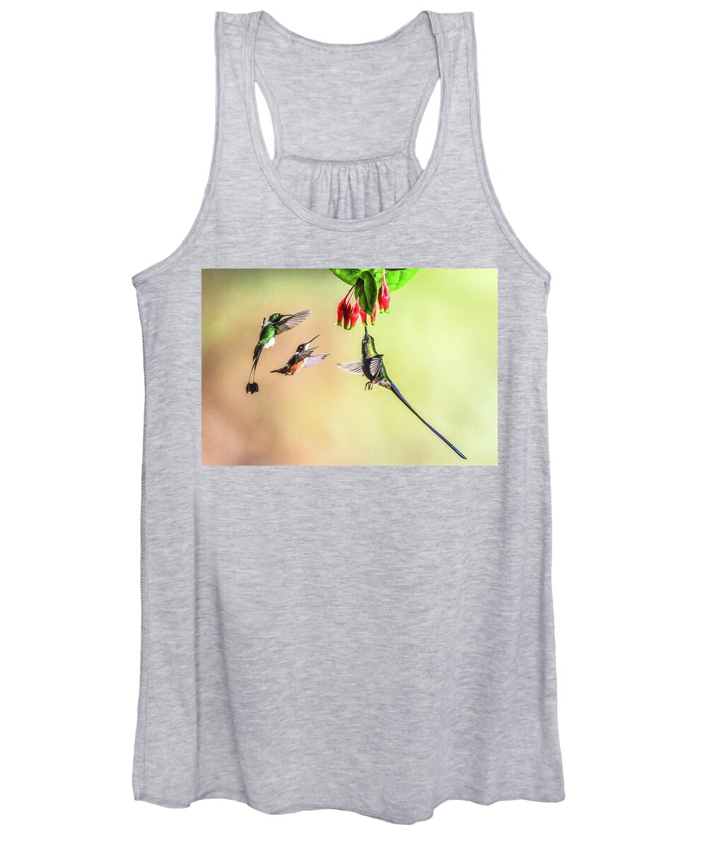 Cory Women's Tank Top featuring the photograph Taking Turns by Tom and Pat Cory