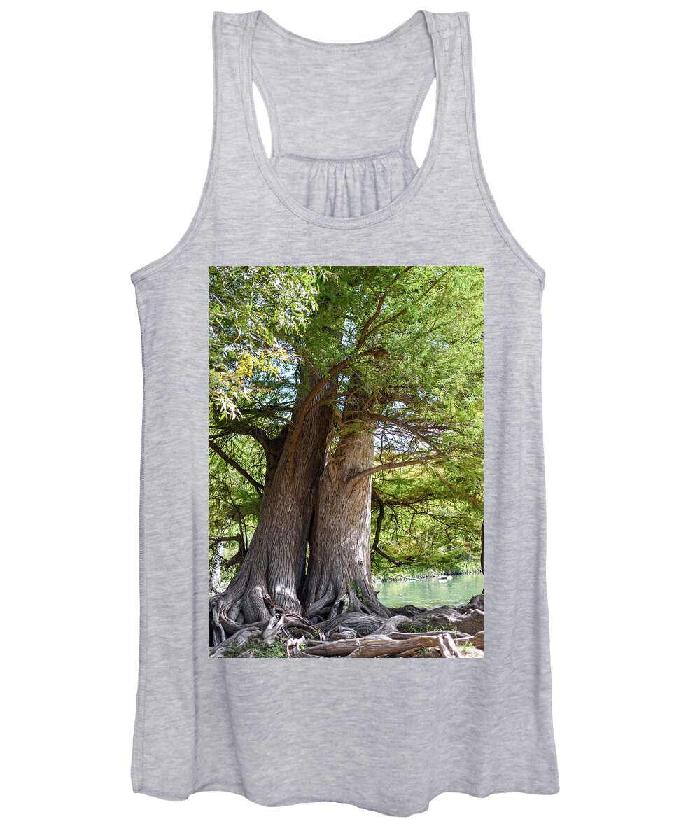 Photograph Women's Tank Top featuring the photograph The Kissing Tree by Kelly Thackeray