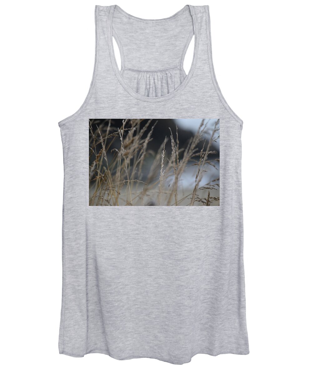 Grasses Women's Tank Top featuring the photograph Through the Grasses by Bonnie Bruno